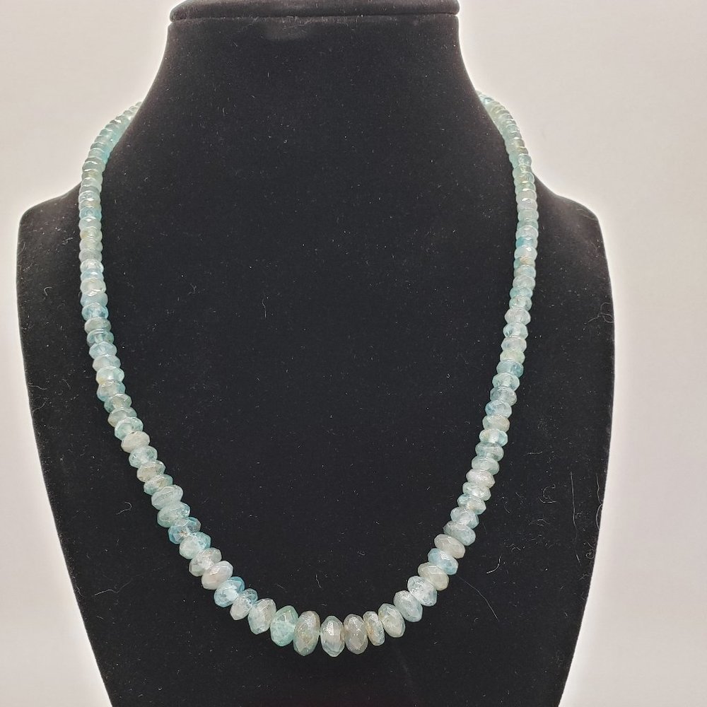 Apatite 18" beaded necklace